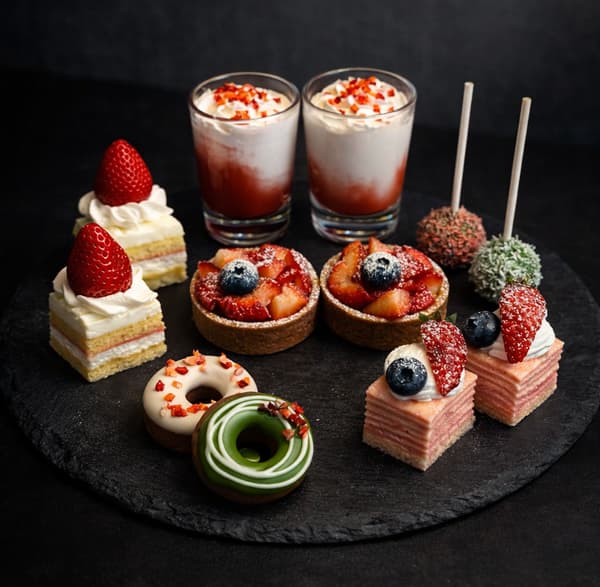 W XYZ Bar 草莓抹茶下午茶甜點精選