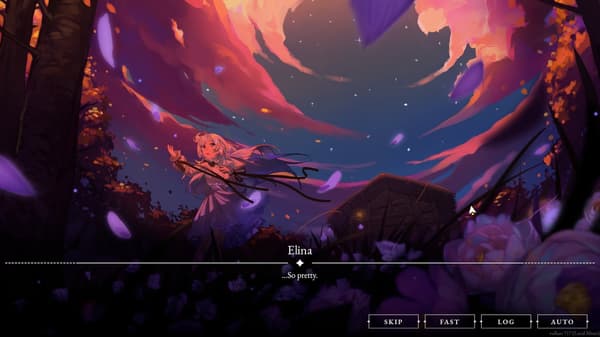 Estella 비주얼 노벨 스토리 장면