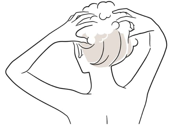 塗抹 Cream Shampoo 步驟