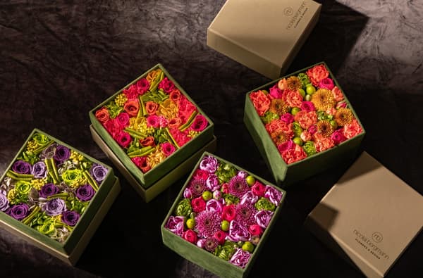 Caja de flores exclusiva de la tienda de Roppongi