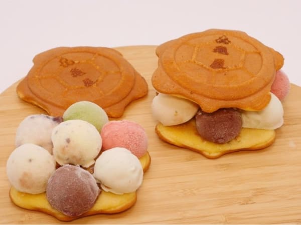 每天限量20份，川越新特产“川越七宝龟冰淇淋”