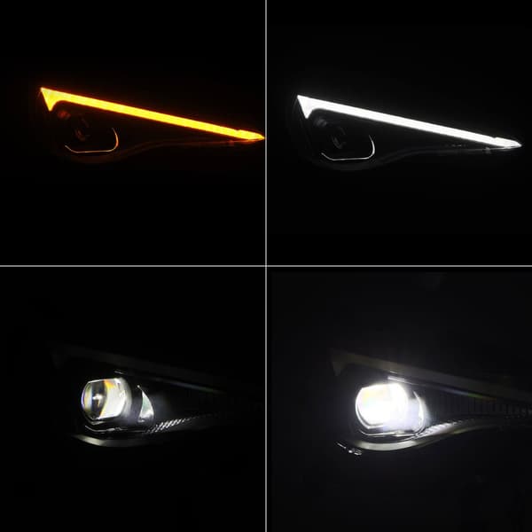 Modos de iluminación de los faros de proyector LED LUXX de AlphaRex