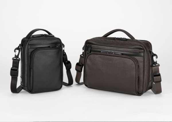 Flex Light Coat 2 shoulder bags in black and brown