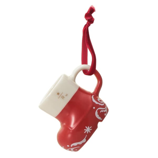 Starbucks Reserve Ornament Mug Boot Red