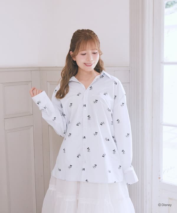 Mickey / Kemeja Motif Garis
