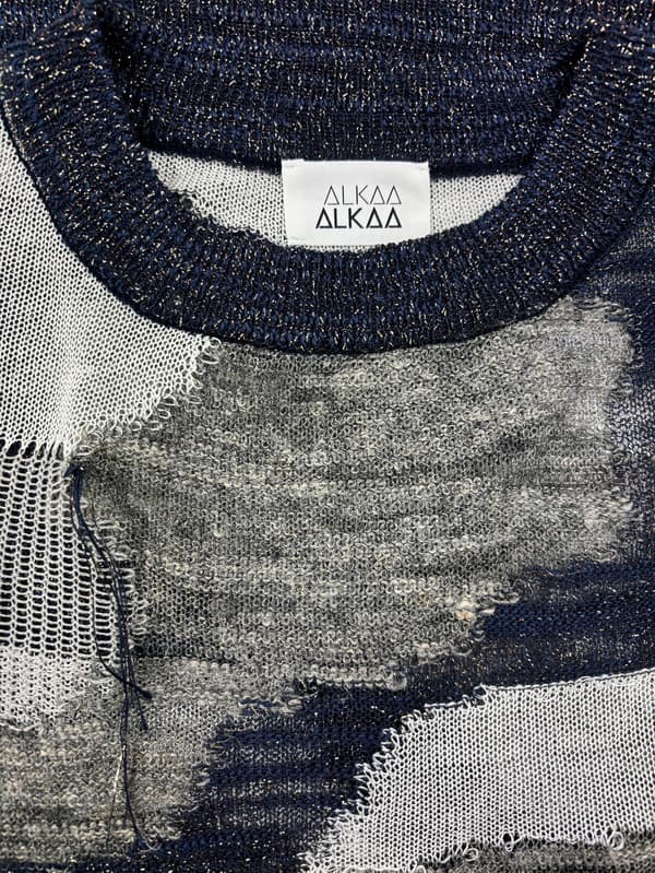 Gradient Sheer Intarsia PO Knit