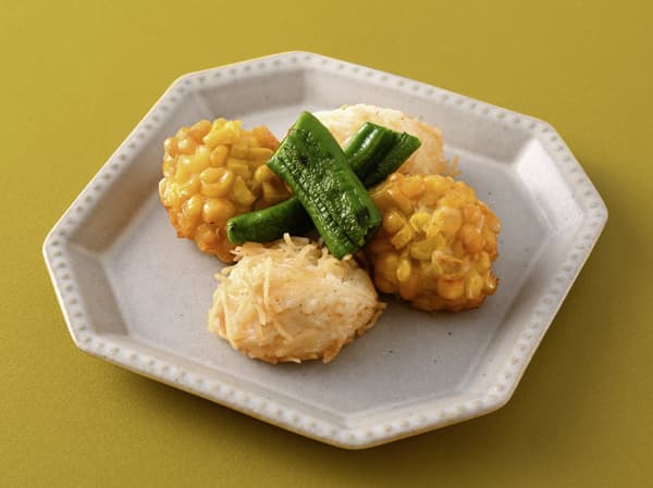 Manganji chili pepper and bite-size fried kamaboko set