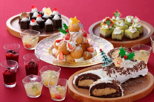 A selection of sweets from the pastry chefs