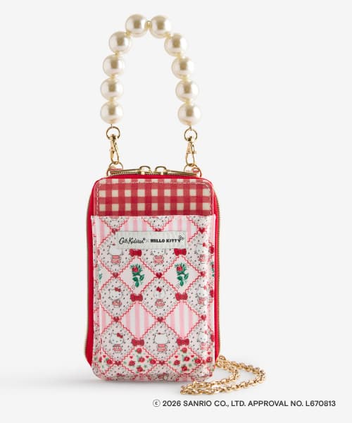 Cath Kidston × Hello Kitty 多功能肩背手拿包 红色