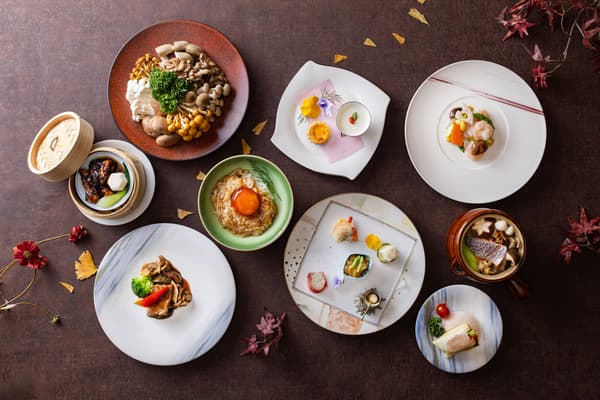 Dinner course included in the Kikusui Moon Story lodging plan