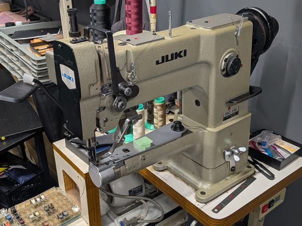 Detailed craftwork at the workshop