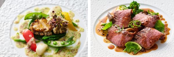 前綴自助餐計劃中的烤鮑魚和烤和牛