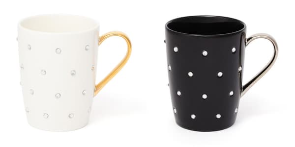 Bijou Mug in white and black
