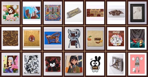 Obras de los artistas participantes