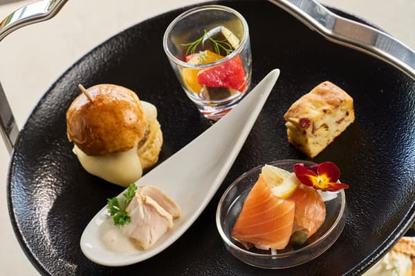 French-style savory items at Hotel Granvia Osaka Tea Lounge