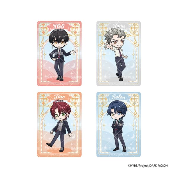 Dark Moon: The Blood Altar clear card design with mini character artwork