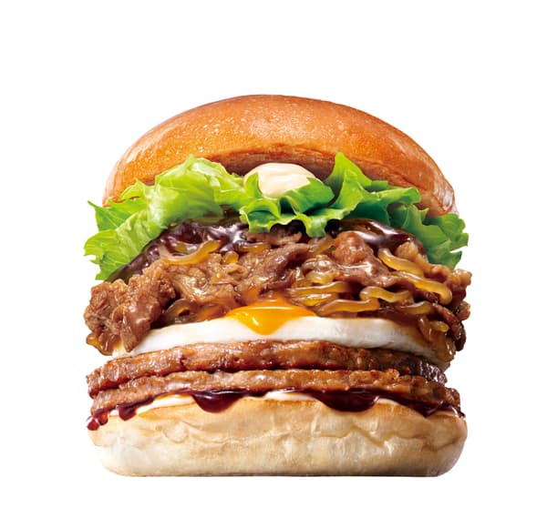 双份滑蛋牛肉寿喜烧汉堡