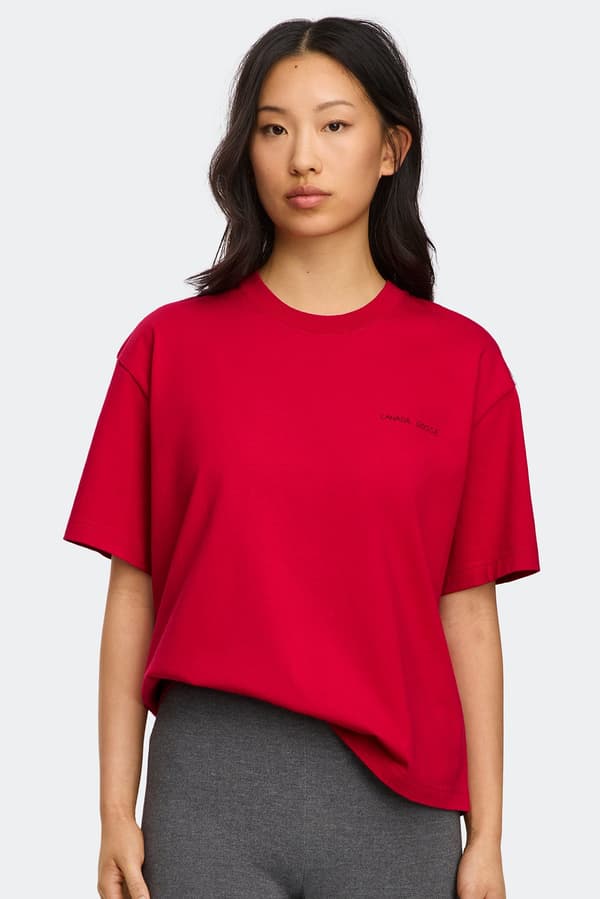 Roam T-shirt - Graphic (Color: Carmine Red)