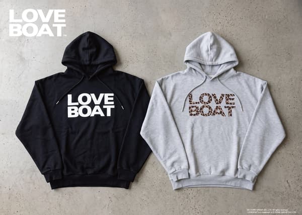 Gaya jalanan hoodie logo LOVEBOAT