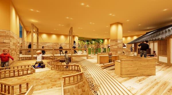 自行车区域和柑橘园景观