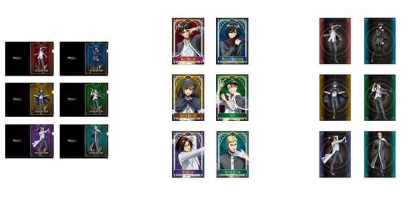 Clear file, sticker, and postcard set merchandise at That Certain Age Attack on Titan Cafe