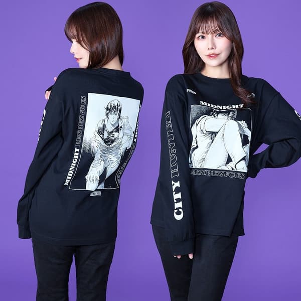 블랙 & 화이트 긴팔 T셔츠
