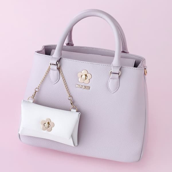 旋转锁雏菊手提包和小袋