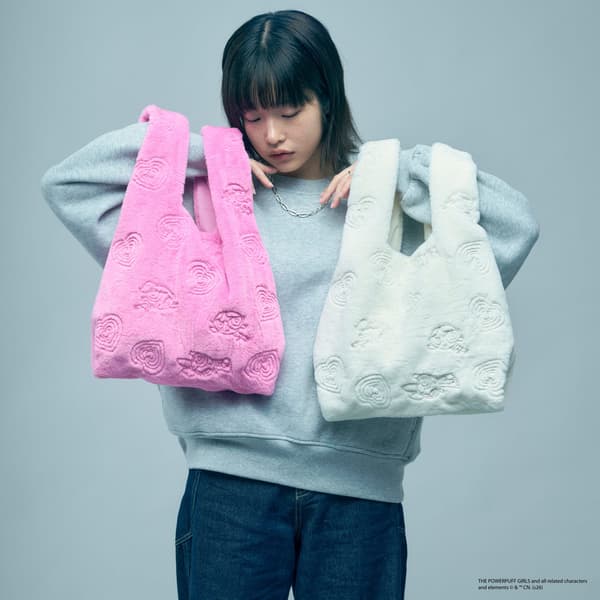 Faux Fur Embroidered Bag featuring The Powerpuff Girls