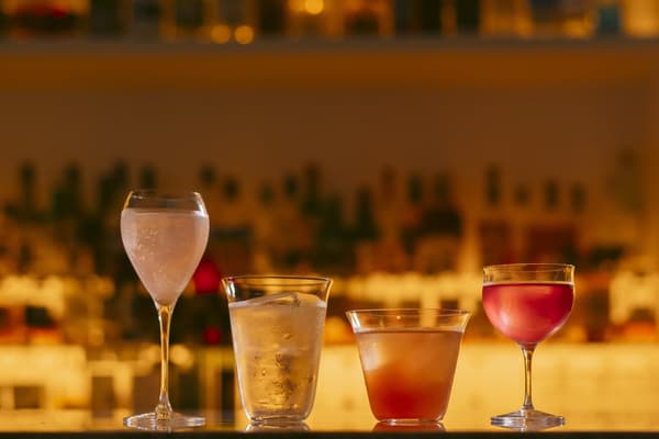 Cuatro cócteles de la feria de ginebra: Floral Gin Tonic, Herbal Gin Tonic, Earthy Gin Fizz y Aromatic Gin Buck