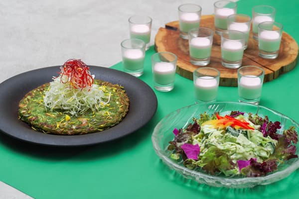 The three finalist dishes from the internal Cabbage Grand Prix round
