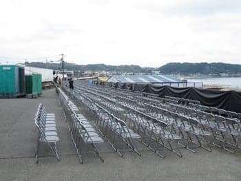 Paid viewing area location guide for the Kamakura Fireworks Festival