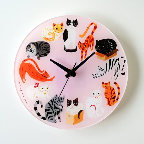 Reloj de pared de gato