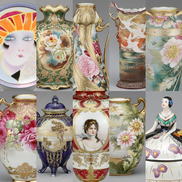 Pilihan karya Old Noritake dan Noritake dari koleksi museum