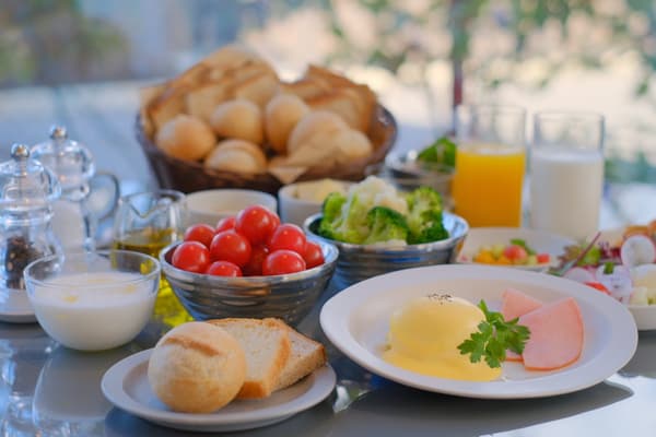 Morning relaxation at the villa