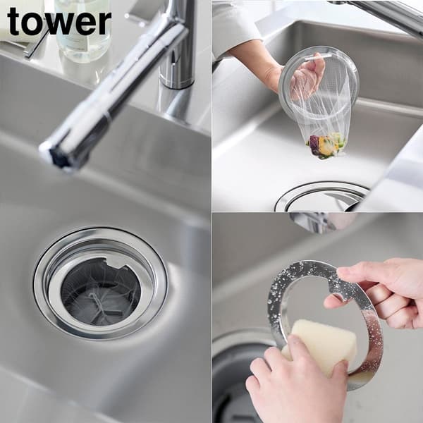 Water Drain Net Holder Tower