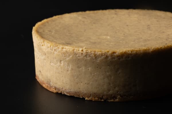 Elegant vanilla cake with hazelnut garnish