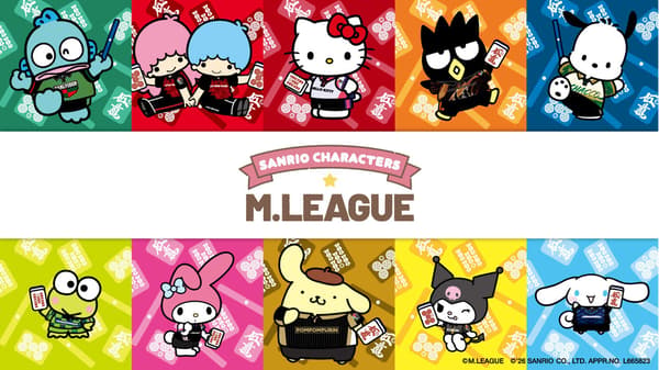 Pasangan tim M.League dan Karakter Sanrio