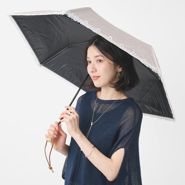 KEYUCA UV 차단 접이식 양산 레이스 샴브레이
