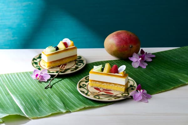東京灣喜來登大飯店 Café Tostina 的芒果荔枝熱帶蛋糕