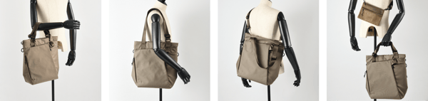 XTREC Asymmetry Tote Bag carry options