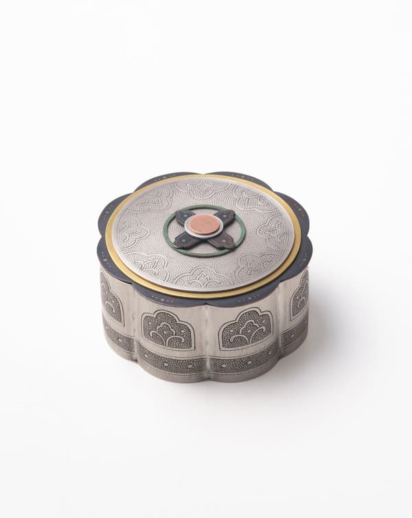 长谷川清吉 - Kanagasane Decorative Box φ8 × h4.5cm