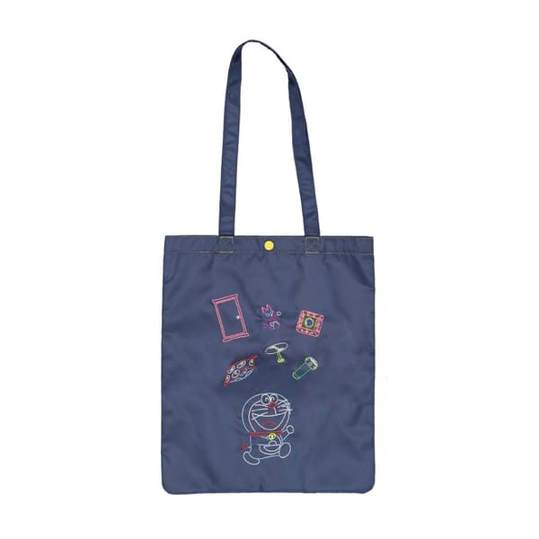 Doraemon Future Department Store EXCLUSIVE Flat Tote Bag Neon Line