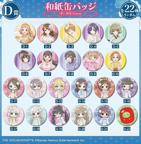 Premio D: Insignia de lata Washi