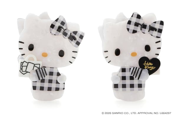 Hello Kitty Hair Clip, desain depan dan belakang