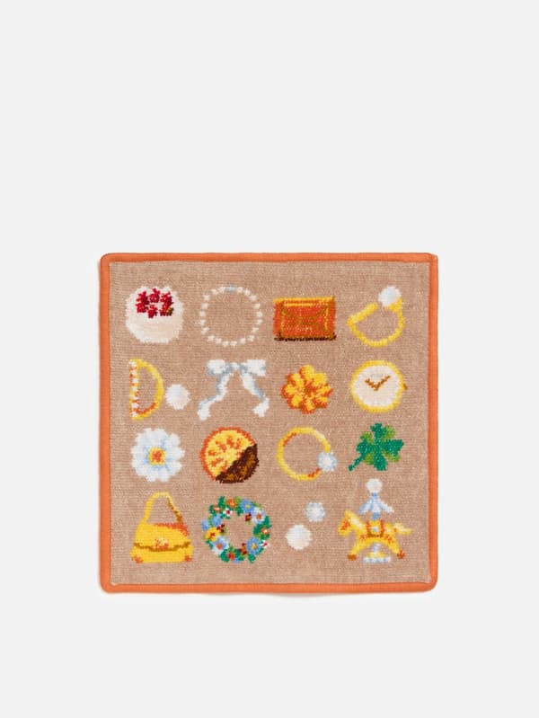 Beige WAKO Happy Moments handkerchief