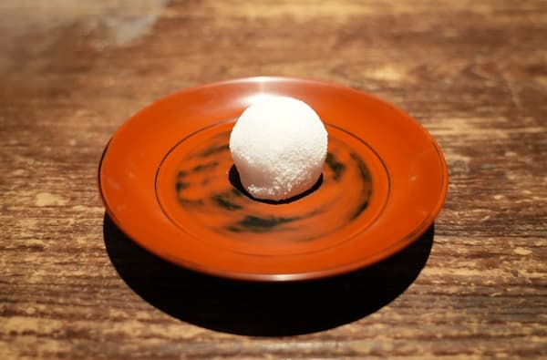 Freshly made daifuku, a Goryori Mukyu signature