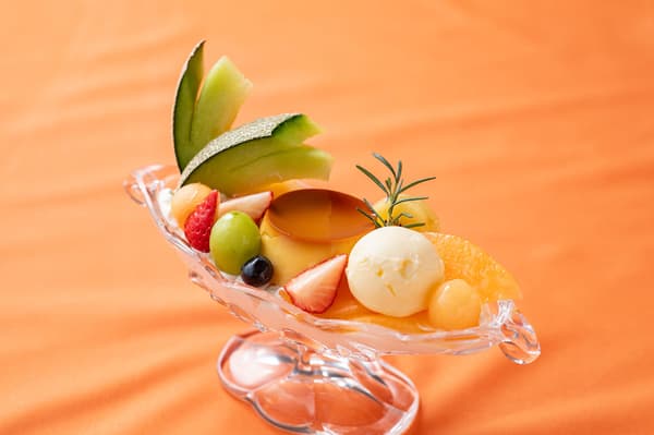 哈密瓜布丁à la Mode