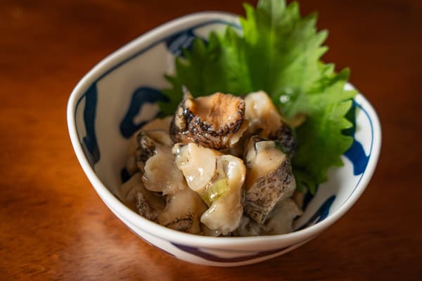 Whelk with wasabi