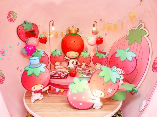 The recreated room of King Strawberry and his Angels