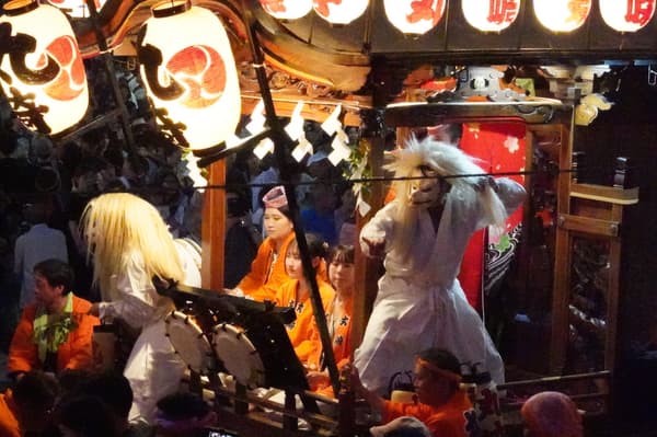 Mikoshi at Kamimizo Summer Festival
